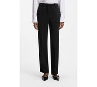 HUGO Pantalon Regular en crêpe stretch - Style Hulana-3, 50554962 Noir 44
