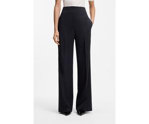 HUGO Pantalon Regular évasé à taille haute - Style Himia, 50516143 Bleu foncé 36