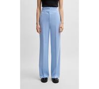 HUGO Pantalon Regular Fit évasé à taille haute - Style Himia, 50513960 bleu clair 36