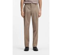 HUGO Pantalon Slim en coton stretch toucher du papier - Style Genrich262X, 50559099 Brun chiné 46