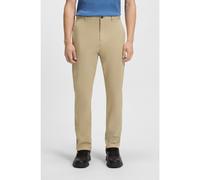 HUGO Pantalon Slim en gabardine de coton stretch - Style David251D, 50530886 Beige 32/34
