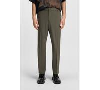 HUGO Pantalon Slim en popeline de laine mélangée - Style Gos233F1X, 50530110 Kaki 110