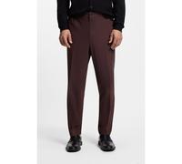 HUGO Pantalon Slim en popeline de laine mélangée - Style Gos233F1X, 50547351 Marron 52