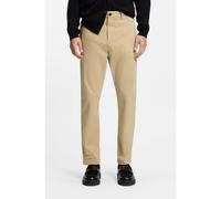 HUGO Pantalon Slim Fit en gabardine de coton stretch - Style David251D, 50530886 Beige 35/34