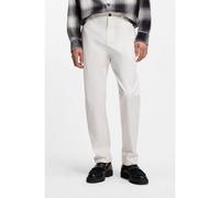 HUGO Pantalon Slim Fit en gabardine de coton stretch - Style David251D, 50530886 Blanc 36/34