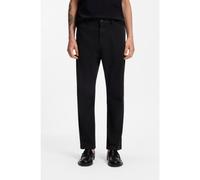 HUGO Pantalon Slim Fit en gabardine de coton stretch - Style David251D, 50530886 Noir 34/34