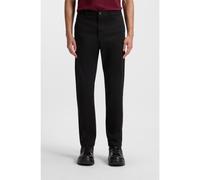 HUGO Pantalon Slim Fit en gabardine de coton stretch - Style David251D, 50530886 Noir 35/36