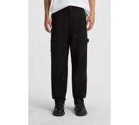 HUGO Pantalon Tapered en toile de coton - Style Gioro254W, 50546746 Noir XL