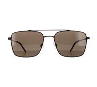 Lunettes de soleil Hugo boss Hg 1177/s col. 003/ir Hommes Carré Noir mat