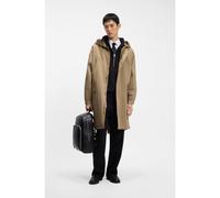 HUGO Parka déperlante en satin de coton stretch - Style Miko2631, 50562748 Beige L