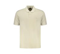 Hugo, Homme, Tops, Beige, Taille: XL Polo Beige en Coton avec Broderie