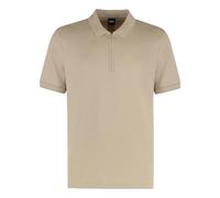 Hugo - Polo côtelé avec fentes latérales - Homme - Tops - Beige - Taille: S
