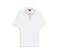 Hugo Dalumo 10257070 Short Sleeve Polo Blanc S Homme