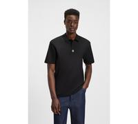 HUGO Polo en coton interlock avec logo revisité - Style Deabono_D, 50517638 Noir XXL