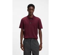 HUGO Polo en coton interlock avec logo revisité - Style Deabono_D, 50517638 Rouge sombre M