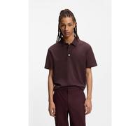 HUGO Polo en coton interlock avec logo revisité - Style Deabono_D, 50517638 Rouge sombre XXL