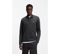 HUGO Polo en coton mélangé avec logo revisité - Style Dinote, 50553441 Gris sombre XS