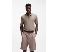 HUGO Polo en jersey de coton à bordures contrastantes - Style Dalumo, 50553045 Brun chiné XS