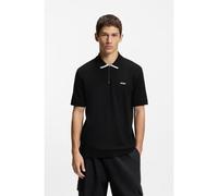 Hugo Dalomino 10257070 Short Sleeve Polo Noir S Homme
