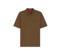 HUGO Polo en piqué de coton avec logo appliqué - Style Dirlmere, 50542830 Marron L
