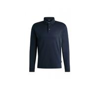 Hugo Boss – Polo à manches longues Pado 30 coton interlock avec logo Bleu L Homme
