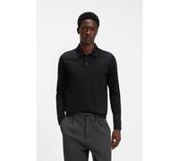 HUGO Polo Slim en coton mercerisé - Style Dimerslong, 50568866 Noir S