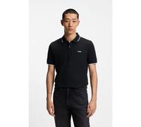 HUGO Polo Slim en coton stretch avec finitions contrastantes - Style Dinoso222, 50467344 Noir XL