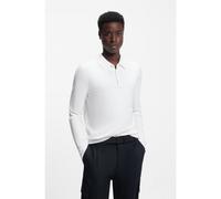 HUGO Polo Slim en maille avec logo au dos - Style San Pippo-CV, 50532050 Blanc L