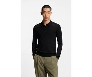 HUGO Polo Slim en maille avec logo au dos - Style San Pippo-CV, 50532050 Noir XL