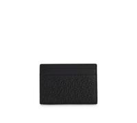 HUGO Porte-cartes en cuir à logo géométrique embossé et revisité - Style Ethon HI M_Cardcase, 50542009 Noir pcs.
