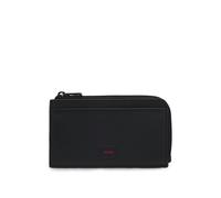 HUGO Porte-cartes en similicuir avec logo et poche zippée pour la monnaie - Style ETHON_Zip Card Case, 50563791 Noir pcs.