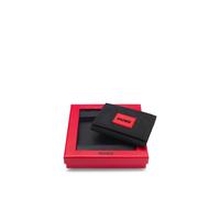 HUGO Portefeuille avec écusson logo rouge, en boîte cadeau - Style GB_Nylon Multicard, 50558548 Noir pcs.