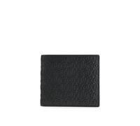 HUGO Portefeuille en cuir à logos embossés géométriques et revisités - Style Ethon HI M_4 cc Coin, 50542006 Noir pcs.
