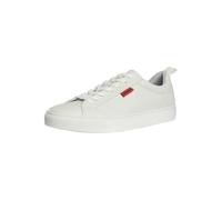 HUGO Baskets basses Morrie – similicuir, étiquette logotée rouge – Blanc Taille 43
