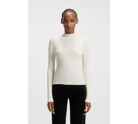 HUGO Pull à col montant et logo Happy HUGO brodé - Style Sarmie_B, 50522578 Blanc XL