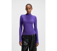 HUGO Pull à col montant et logo Happy HUGO brodé - Style Sarmie_B, 50522578 Lilas L