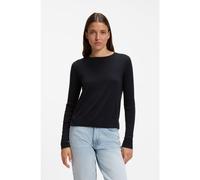 HUGO Pull à col rond en laine mérinos extra-fine - Style Sedennia, 50576406 Bleu foncé L