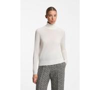 HUGO Pull à col roulé en laine mélangée et cachemire - Style Sedennina, 50569403 Naturel S