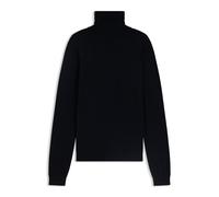 HUGO Pull à col roulé en laine mérinos avec logo brodé - Style San Thomas-M, 50474174 Bleu foncé M