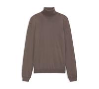 HUGO Pull à col roulé en laine mérinos avec logo brodé - Style San Thomas-M, 50474174 Marron S