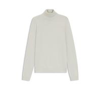 HUGO Pull à col roulé en laine mérinos avec logo brodé - Style San Thomas-M, 50474174 Naturel L