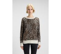 HUGO Pull ample en maille jacquard à motif léopard - Style Seratu, 50548255 Fantaisie XL