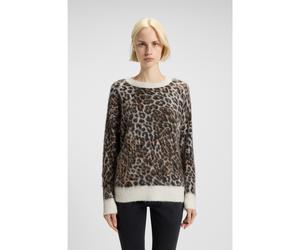 HUGO Pull ample en maille jacquard à motif léopard - Style Seratu, 50548255 Fantaisie XS