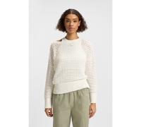 HUGO Pull en coton et maille filet - Style Sumeria_B, 50539390 Blanc XXL
