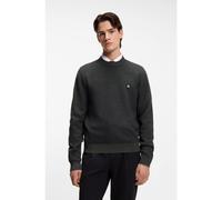 HUGO Pull en maille avec logo revisité - Style Setal, 50553610 Gris sombre XL