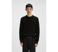 HUGO Pull en maille de coton à la structure 3D - Style Syer, 50546995 Noir S