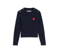 HUGO Pull en maille pour enfant - Style G01268/85C04A, G01268 Bleu foncé 156