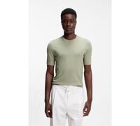 HUGO Pull en maille Slim à manches courtes - Style San Carl-CV, 50536693 Chaux XL
