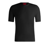 Hugo - Pull en maille viscose mélangée - Homme - Pulls - Noir - Taille: M