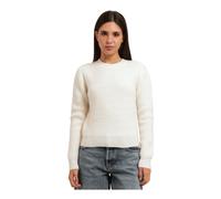 HUGO Pull en maille à chevrons avec rivet orné du logo revisité - Style Shomero, 50569397 Naturel M